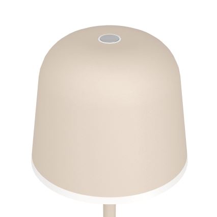 Eglo - LED Himmennettävä ulko rechargeable lamppu LED/2,2W/5V 1800mAh beige IP54