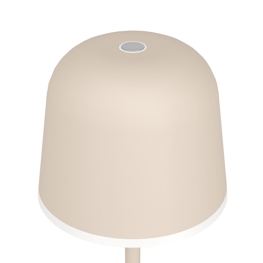 Eglo - LED Himmennettävä ulko rechargeable lamppu LED/2,2W/5V 1800mAh beige IP54