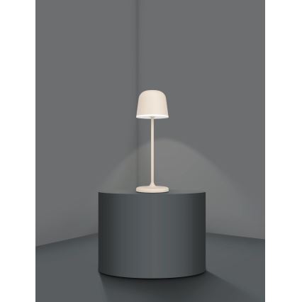 Eglo - LED Himmennettävä ulko rechargeable lamppu LED/2,2W/5V 1800mAh beige IP54