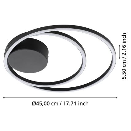 Eglo - LED-kattovalaisin LED/36W/230V