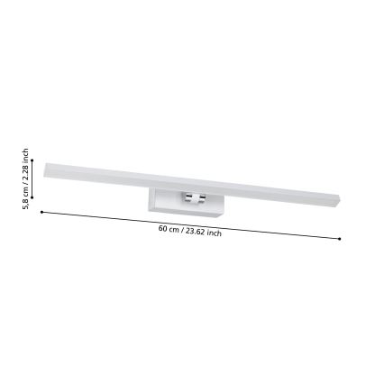 Eglo - LED Kylpyhuoneen peilivalo LED/5W/230V IP44 valkoinen