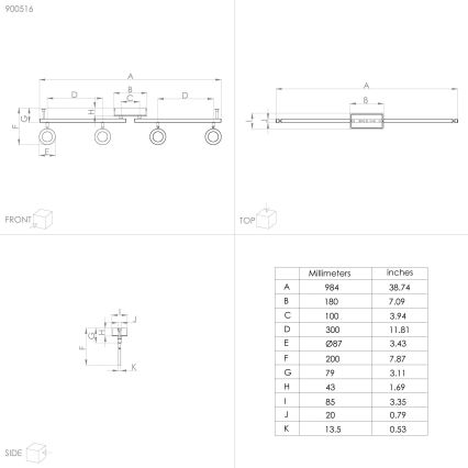 Eglo - LED-kohdevalo 4xLED/3,2W/230V + 2xLED/3,3W/230V