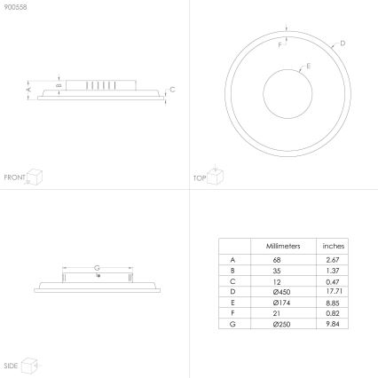 Eglo - LED-kattovalaisin LED/27W/230V