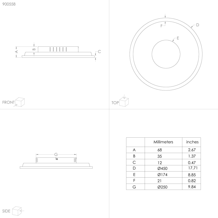 Eglo - LED-kattovalaisin LED/27W/230V