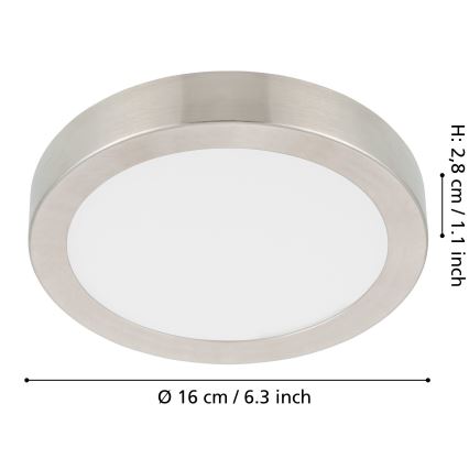Eglo - Himmennettävä LED-kattovalaisin LED/11W/230V mattakromi