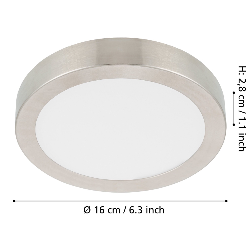 Eglo - Himmennettävä LED-kattovalaisin LED/11W/230V mattakromi