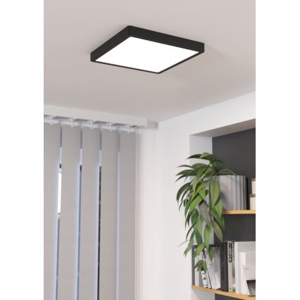 Eglo - LED-himmennettävä kattovalaisin LED/20,5W/230V musta 28,5x28,5 cm