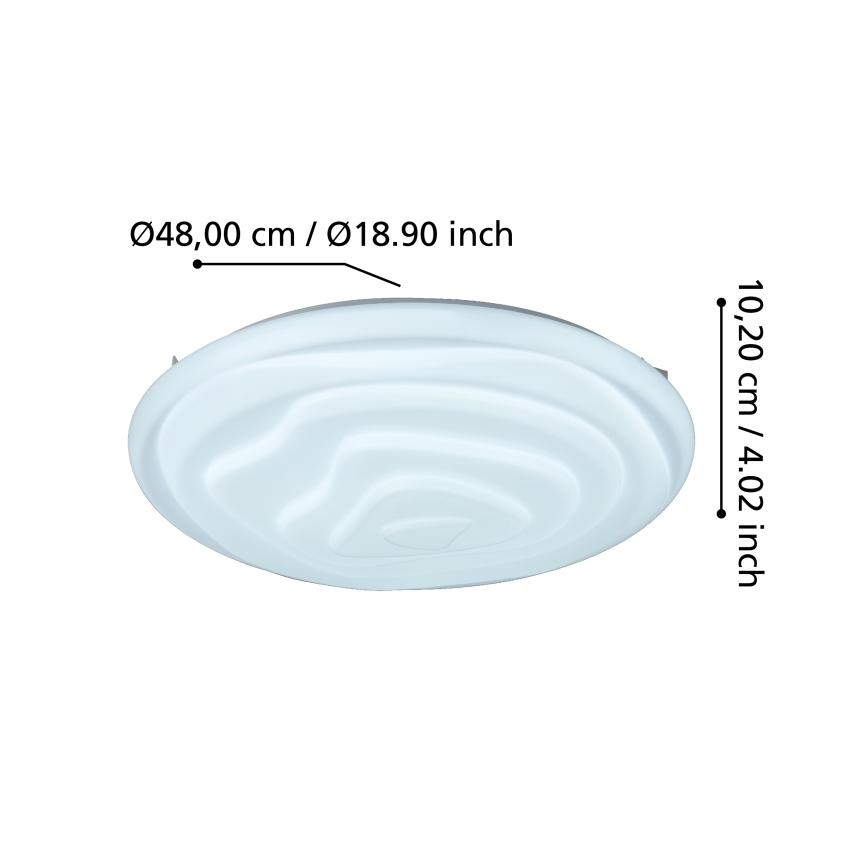 Eglo - LED Himmennettävä kattovalo LED/20,8W/230V 3000-6500K + kaukosäädin