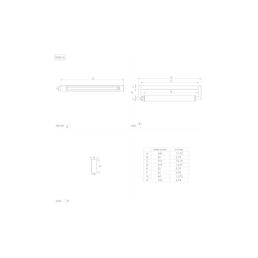 Eglo - Kylpyhuoneen LED-peilivalo LED/8,9W/230V IP44