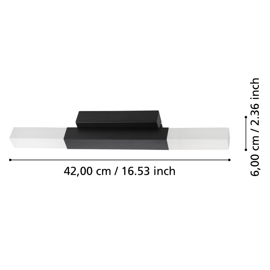 Eglo - LED-seinävalaisin kylpyhuoneeseen 2xLED/5,5W/230V IP44