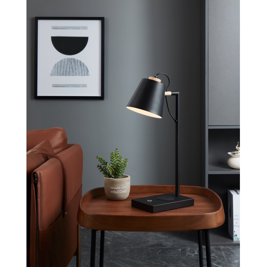 Eglo - Himmennettävä LED-lamppu langattomalla latauksella LED/5,5W/230V