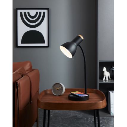 Eglo - LED Himmennettävä lamppu langattomalla latauksella LED/5,5W/230V