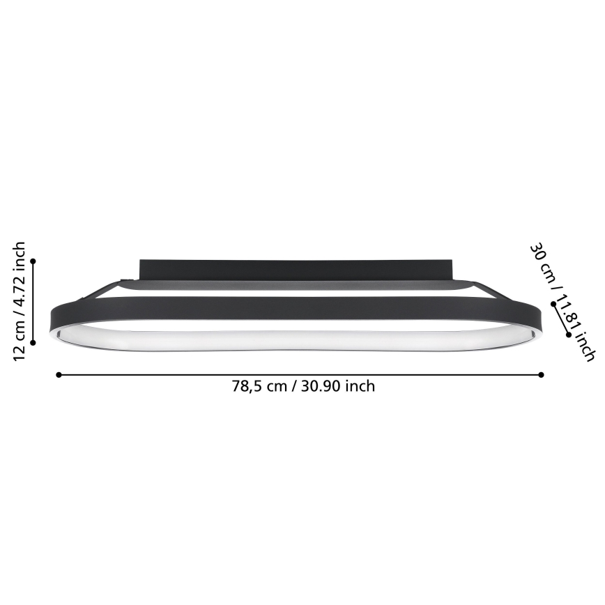 Eglo - LED Himmennettävä kattovalaisin LED/27W/230V