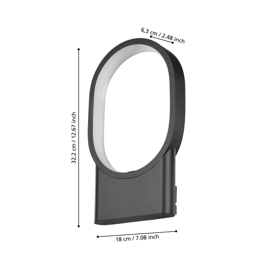 Eglo - LED-seinävalaisin LED/10,8W/230V