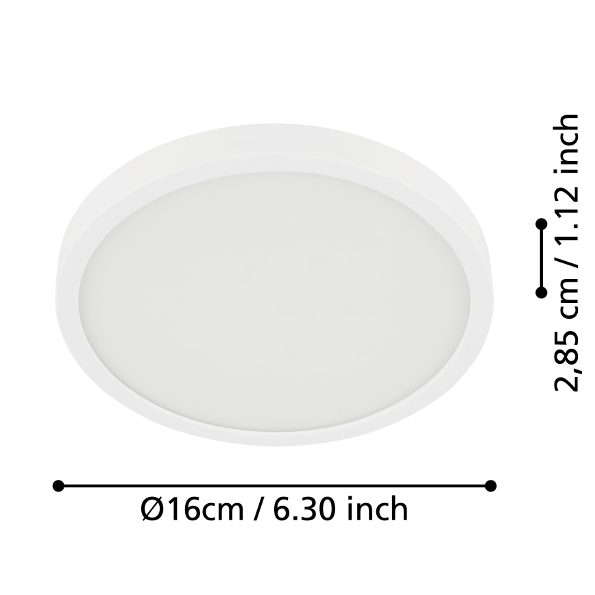 Eglo - LED-kattovalaisin kylpyhuoneeseen LED/11W/230V IP44 valkoinen