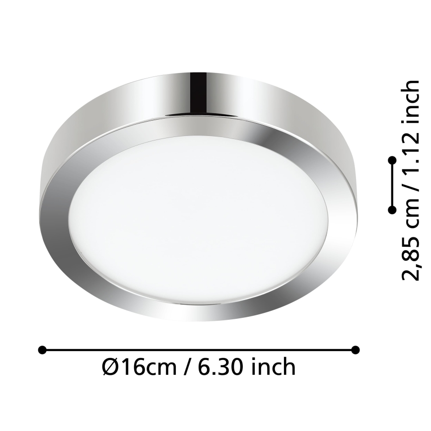 Eglo - LED-kattovalaisin kylpyhuoneeseen LED/11W/230V IP44 kiiltävä kromi