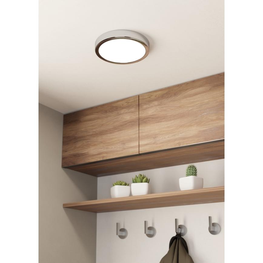 Eglo - LED-kattovalaisin kylpyhuoneeseen LED/17W/230V IP44 kiiltävä kromi