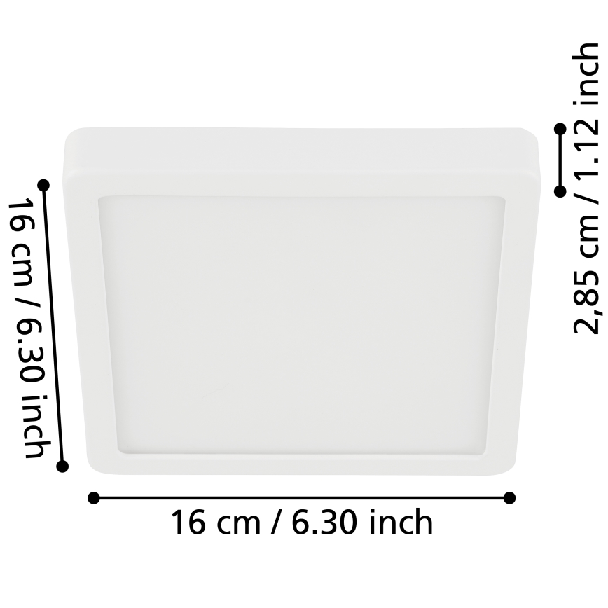 Eglo - LED-kattovalaisin kylpyhuoneeseen LED/11W/230V IP44 valkoinen