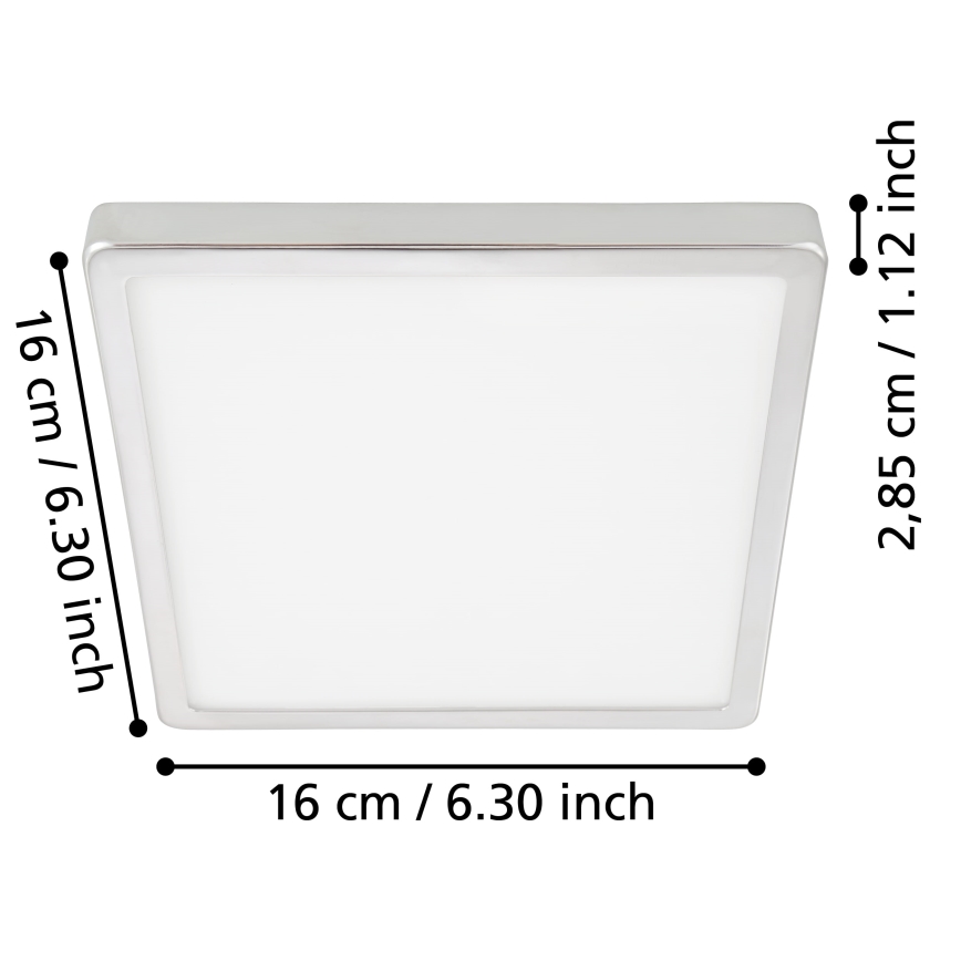 Eglo - LED-kattovalaisin kylpyhuoneeseen LED/11W/230V IP44 kiiltävä kromi