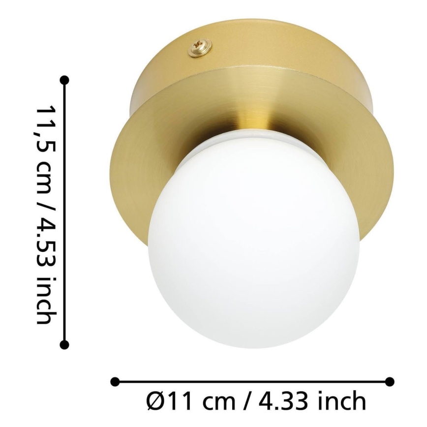 Eglo - LED-kattovalaisin kylpyhuoneeseen LED/3,3W/230V IP44 kulta