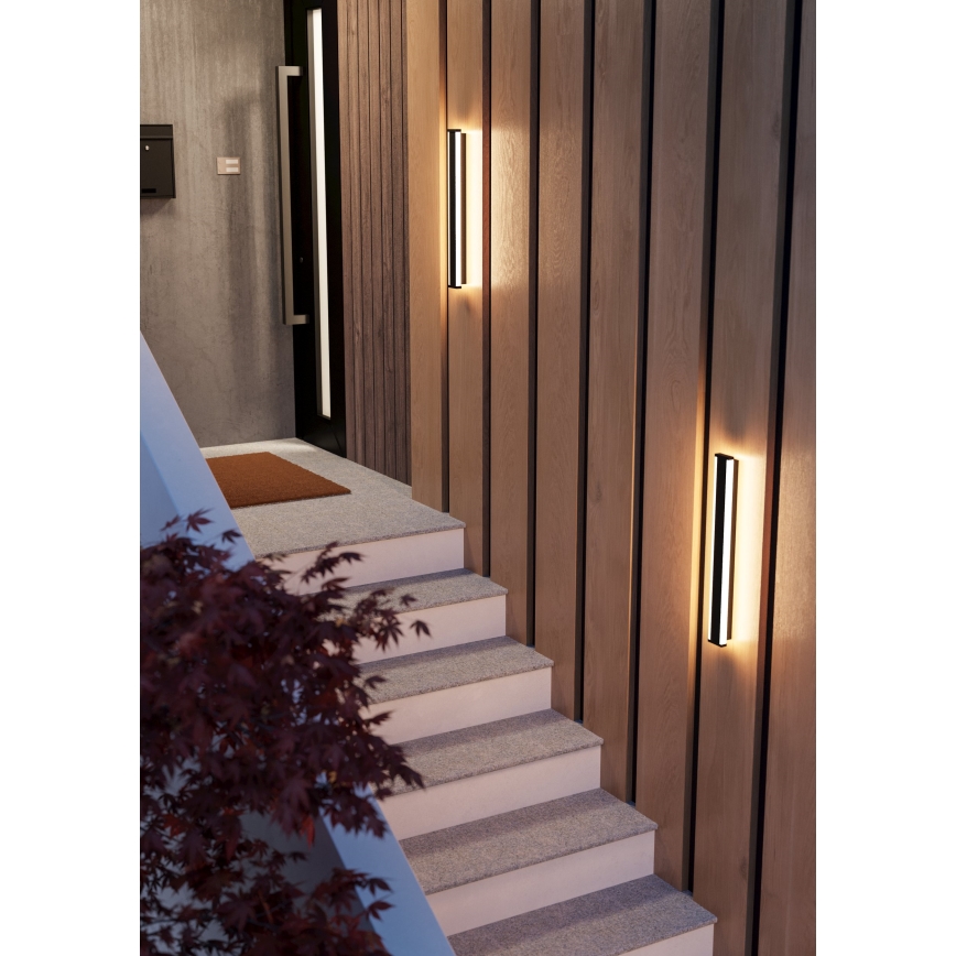 Eglo - LED-ulkoseinävalaisin 2xLED/7W/230V 3000K IP55 musta