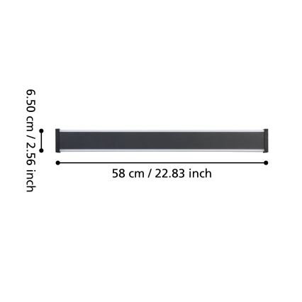 Eglo - LED-ulkoseinävalaisin 2xLED/7W/230V 3000K IP55 musta