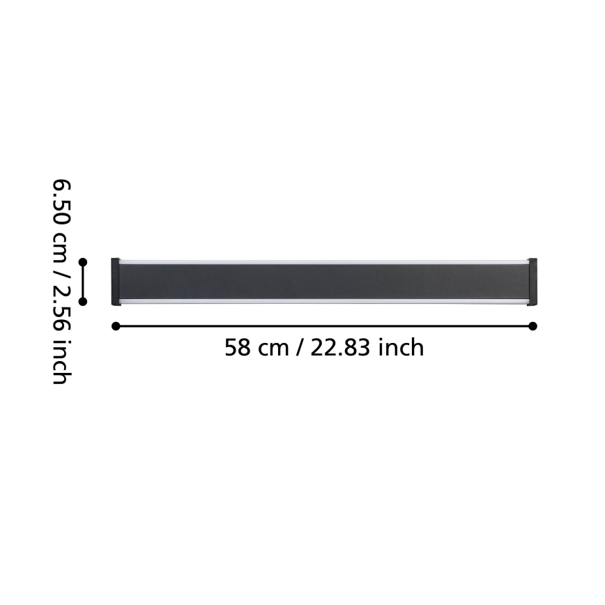 Eglo - LED-ulkoseinävalaisin 2xLED/7W/230V 3000K IP55 musta