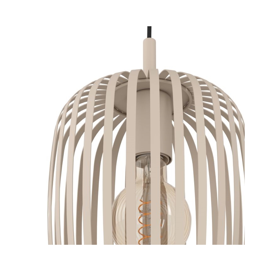 Eglo - Kattokruunu johdossa 3xE27/40W/230V beige
