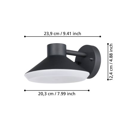 Eglo - LED-ulkoseinävalaisin 1xGU10/4,6W/230V IP44