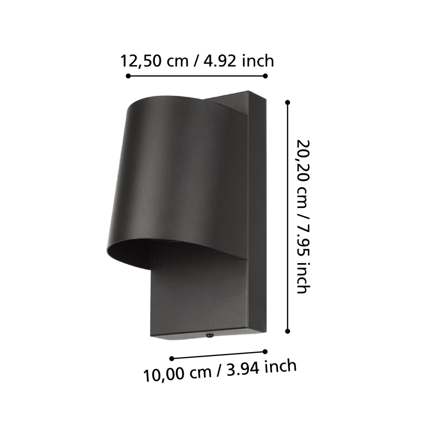 Eglo - LED-ulkoseinävalaisin 1xGU10/4,6W/230V IP54