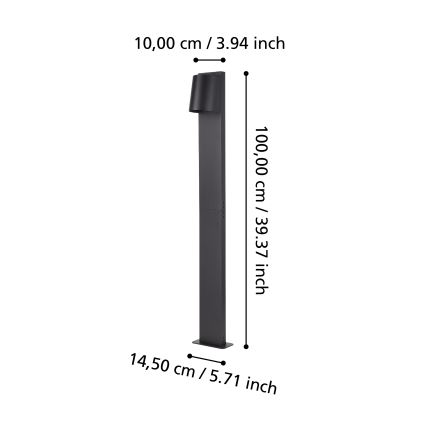 Eglo - LED-ulkolamppu 1xGU10/4,6W/230V IP54