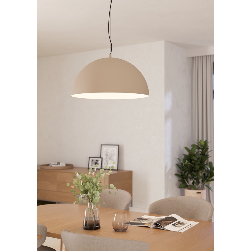 Eglo - Kattokruunu johdossa 1xE27/40W/230V beige