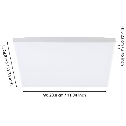 Eglo - LED-kattovalaisin LED/10,8W/230V