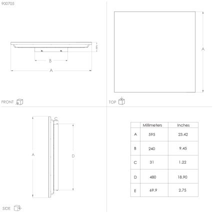 Eglo - LED-kattovalaisin LED/32W/230V