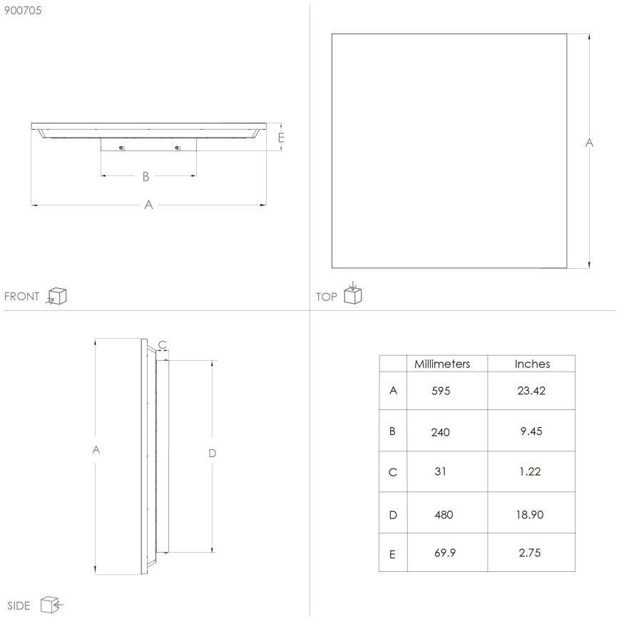 Eglo - LED-kattovalaisin LED/32W/230V