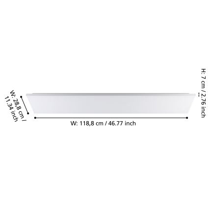 Eglo - LED-kattovalaisin LED/32W/230V