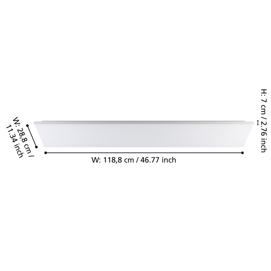 Eglo - LED-kattovalaisin LED/32W/230V