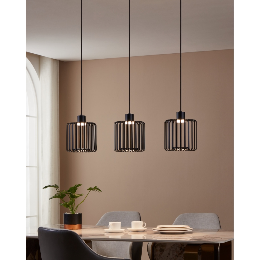 Eglo - LED RGBW Himmennettävä kattokruunu johdossa 3xLED/3,7W/230V 2700-6500K