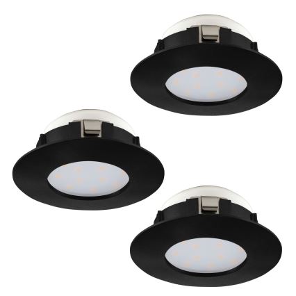 Eglo - SETTI 3x LED Kylpyhuoneen upotettava valo PINEDA LED/4,9W/230V IP44