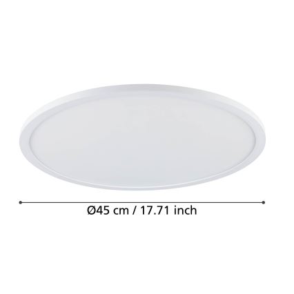 Eglo - Himmennettävä LED-kattovalaisin LED/33,5W/230V halkaisija 45 cm valkoinen