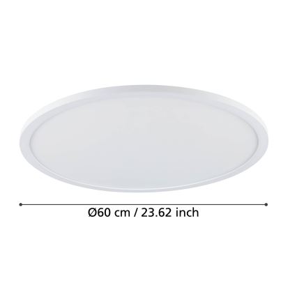 Eglo - Himmennettävä LED-kattovalaisin LED/41W/230V halkaisija 60 cm valkoinen