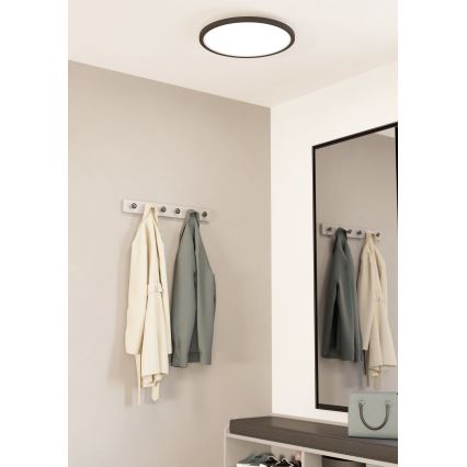 Eglo - Himmennettävä LED-kattovalaisin LED/33,5W/230V halkaisija 45 cm musta