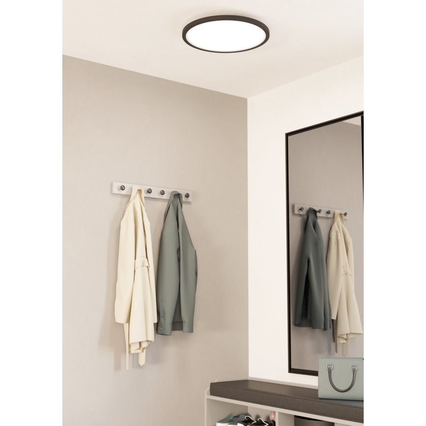 Eglo - Himmennettävä LED-kattovalaisin LED/33,5W/230V halkaisija 45 cm musta