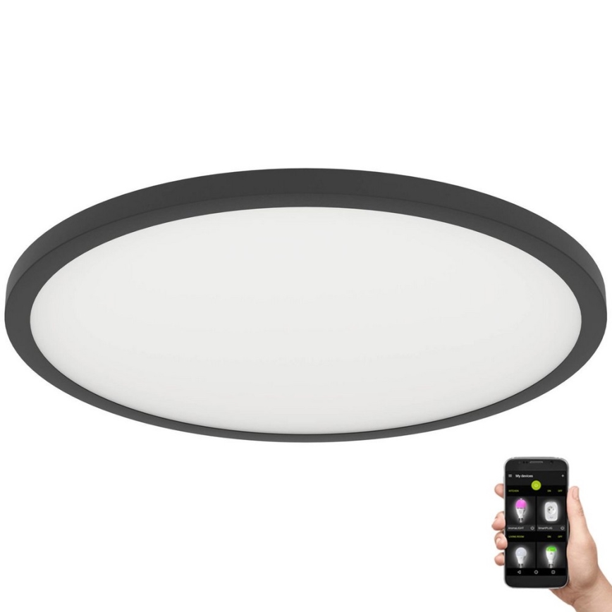 Eglo - Himmennettävä LED-kattovalaisin LED/41W/230V halkaisija 60 cm musta