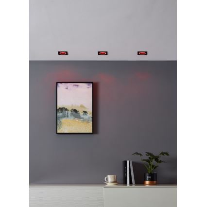 Eglo - LED RGBW Himmennettävä riippuva kattovalaisin LED/4,7W/230V musta