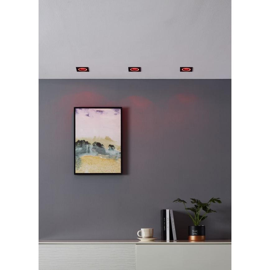 Eglo - LED RGBW Himmennettävä riippuva kattovalaisin LED/4,7W/230V musta