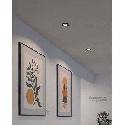 Eglo - LED RGBW Himmennettävä riippuva kattovalaisin LED/4,7W/230V musta