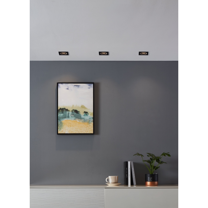 Eglo - LED RGBW Himmennettävä riippuva kattovalaisin LED/4,7W/230V musta