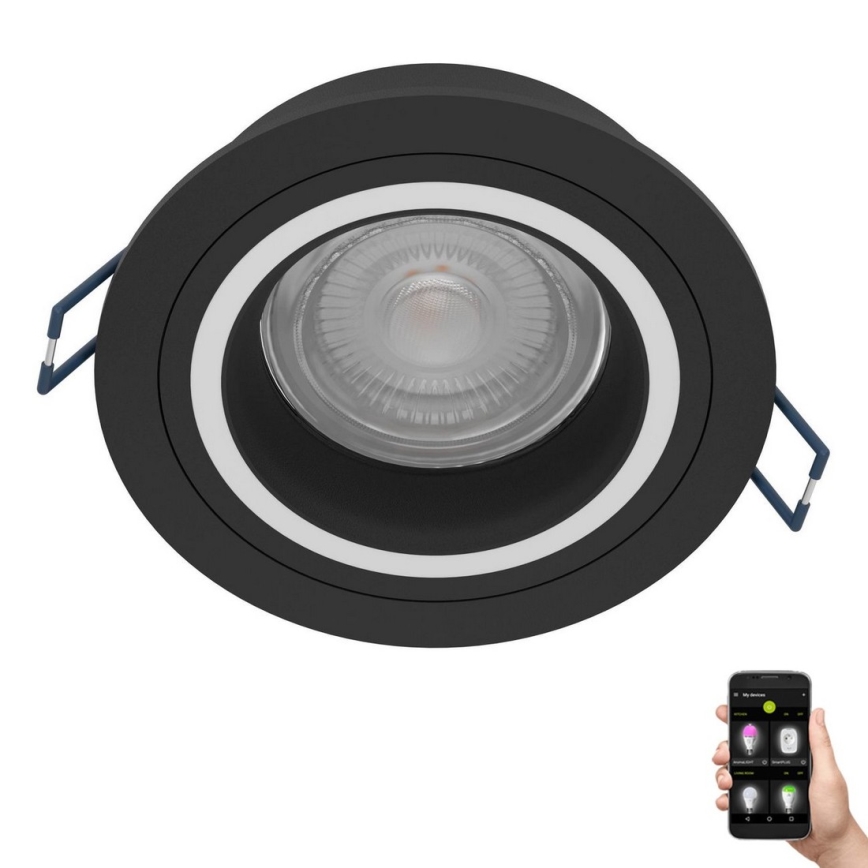 Eglo - LED RGBW Himmennettävä riippuva kattovalaisin LED/4,7W/230V musta