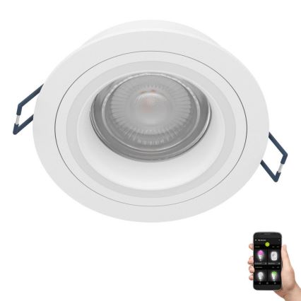 Eglo - LED RGBW Himmennettävä riippuva kattovalaisin LED/4,7W/230V valkoinen